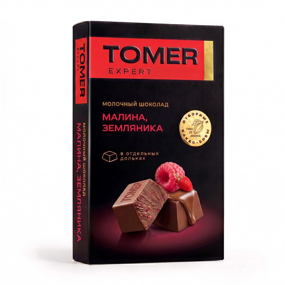  Фабрика Томер   Молочный шоколад Малина-Земляника, 90г  в Пыть-яхе