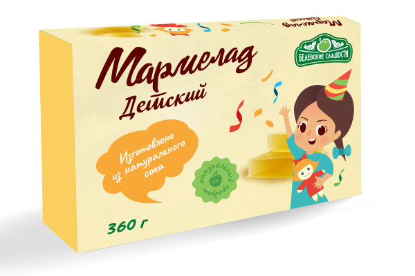 №2 Мармелад  "Детский" белевский 360г   в Пыть-яхе