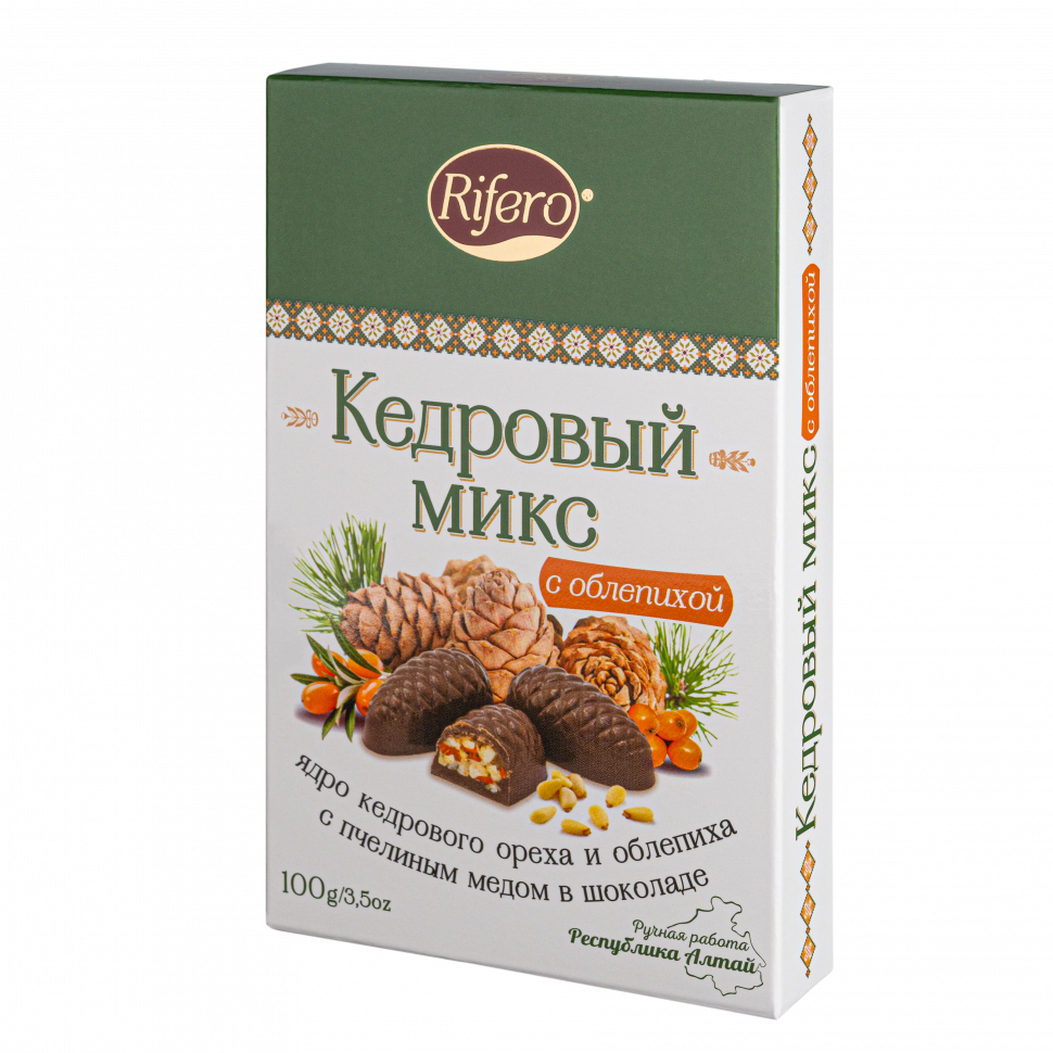  Риф и ко Конфеты "Кедровый микс ОБЛЕПИХА" 100г      в Пыть-яхе
